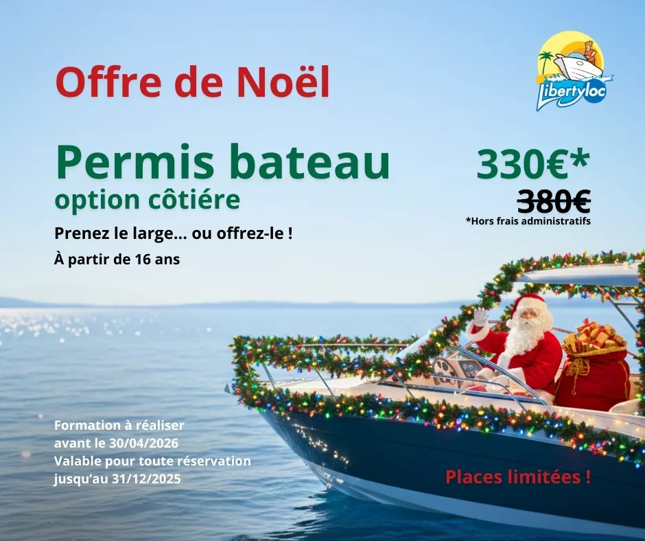 Promo permis bateau Noël